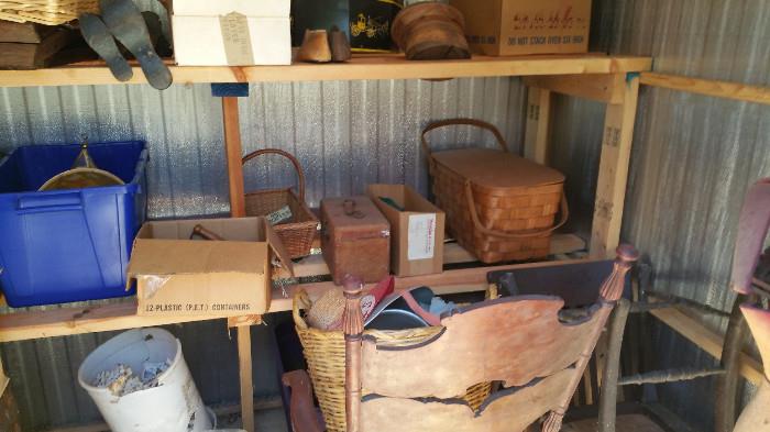 Baskets, boxes,  cobbler forms, and more