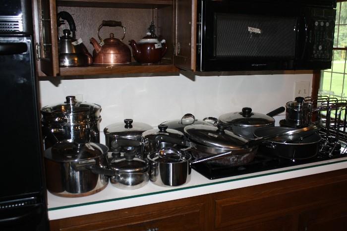 NICE COLLECTION OF POTS AND PANS