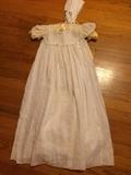 1918 Christening gown with slip and bonnet $50