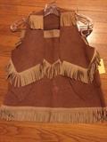 40s girls suede skirt and vest $40