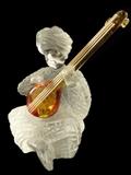 ST. LOUIS FRANCE CRYSTAL FIGURE, LUTH INDIEN, IN ORIGINAL BOX
