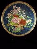 LARGE CHINESE CLOISONNE PLATTER, 25"W