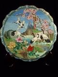 LARGE CHINESE CLOISONNE PLATTER