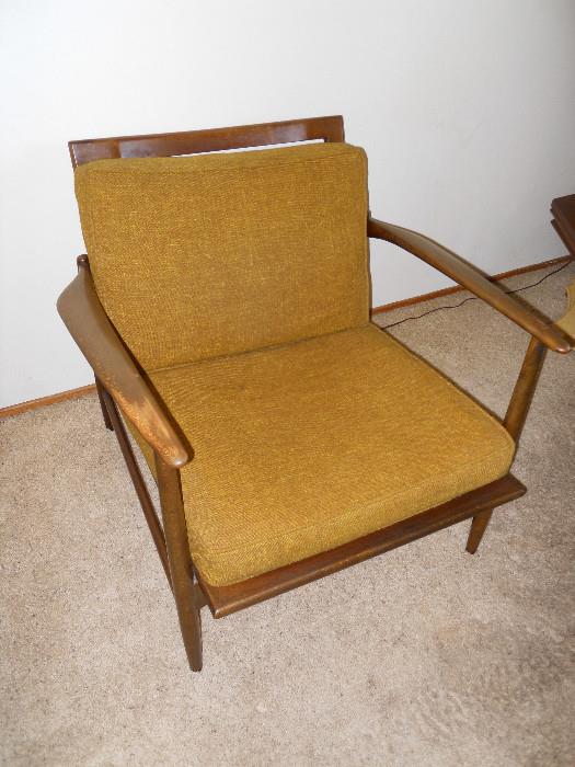 Vintage Chair Imported from Denmark by Selig - Gold We have polished the furniture with special polish.