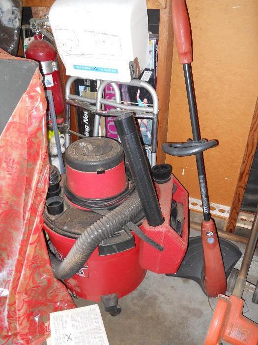 Craftsman Wet/Dry VAC, 16 Gallon, and Electric Weed Whacker, 15", 4.6 amps