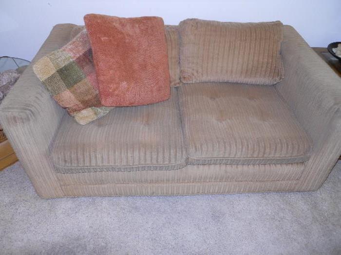 Small 2-Seater Couch, Ralf Boy homemaker's Design - older, 2 Pillows