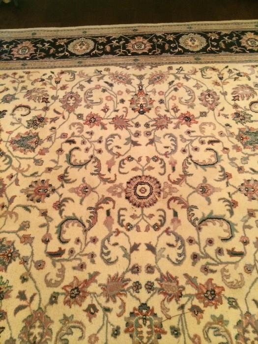        8 feet x 10 feet Kashan handmade rug
