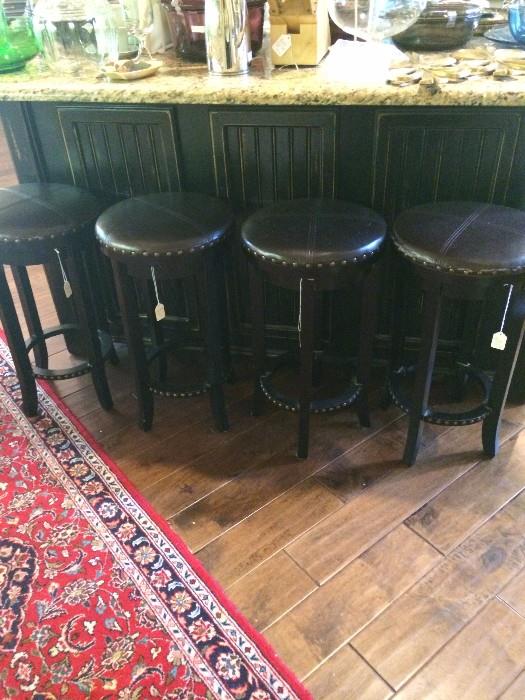            Four matching bar stools