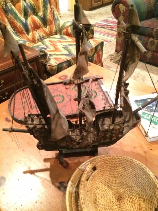       Old sailing ship model