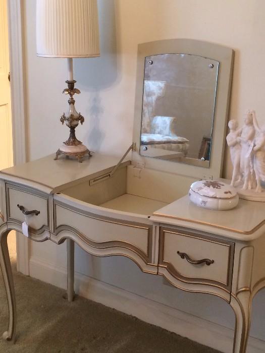       White French Provincial vanity