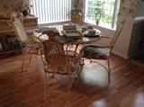 Metal table / 4 chairs $ 200.00