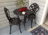 Metal Garden Table / Chairs $ 100.00