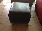 Leather Ottoman $ 50.00