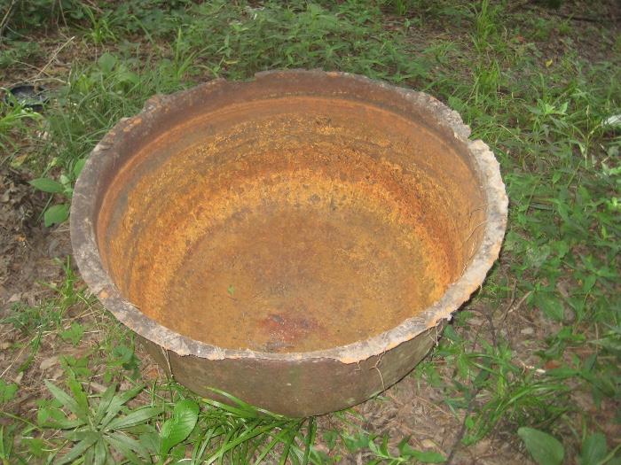 large cast iron pot