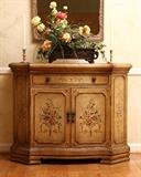 Hooker "Seven Seas" collection painted cabinet.