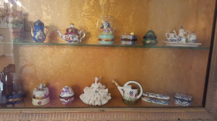 Many Pient Main Limoges France trinket boxes!  Wonderful collection!