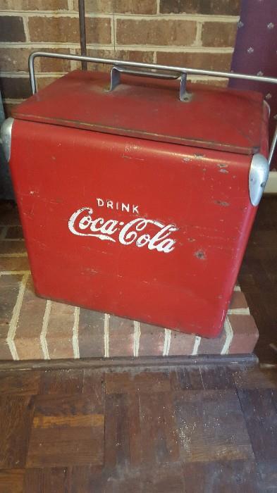 Vintage Metal Coca-Cola Cooler
