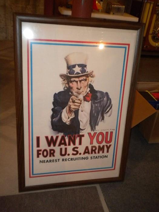 REPRO UNCLE SAM RECRUITING POSTER