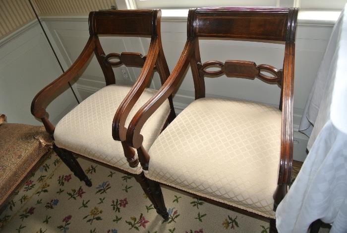 Set of Regency Dining Room Chairs (11)