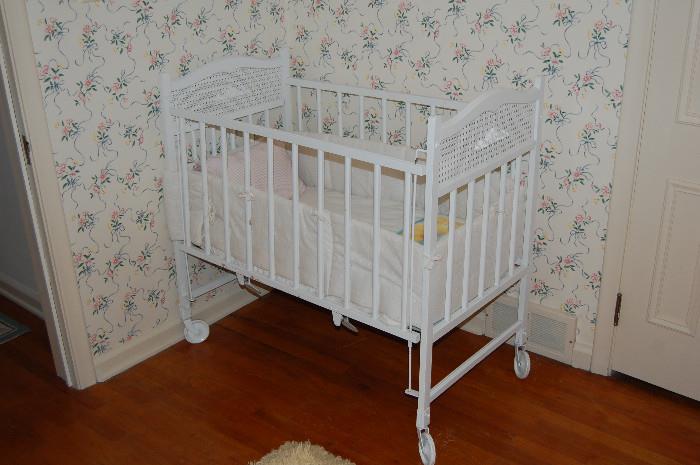 Antique baby crib