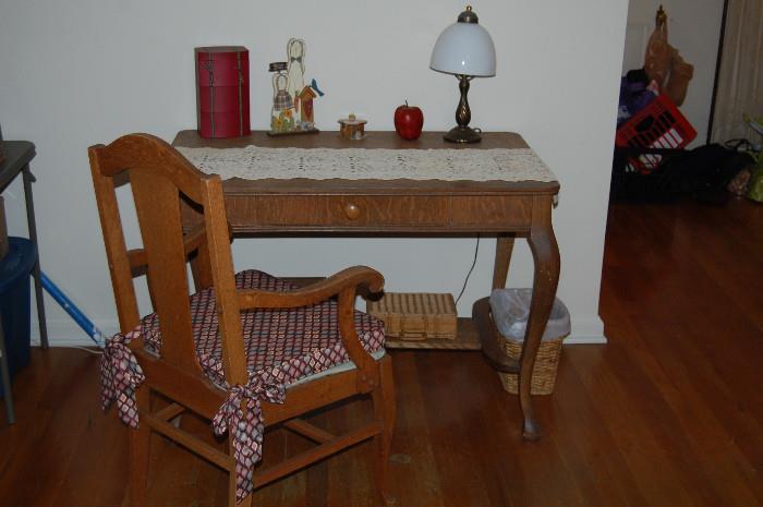 Antique library table