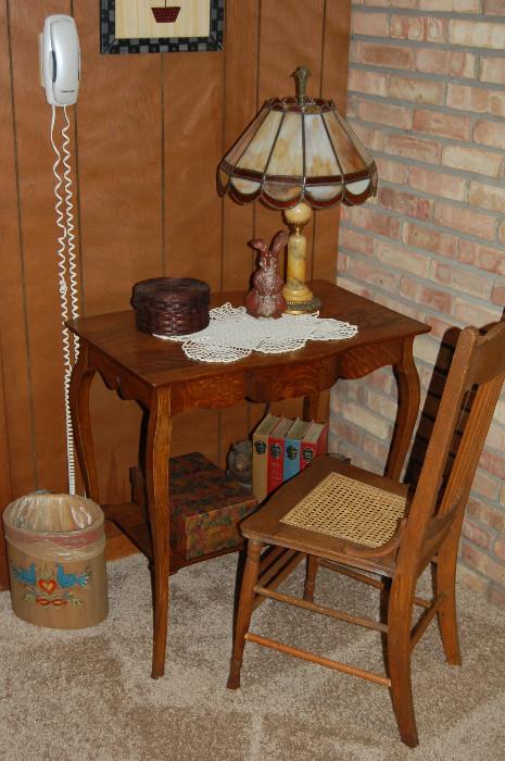 Antique small library table