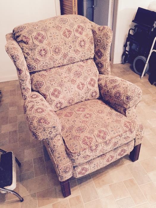 Chippendale style recliner