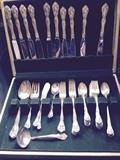 Alvin chateau rose sterling silver flatware