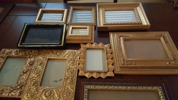 Assorted high quality gold frames
