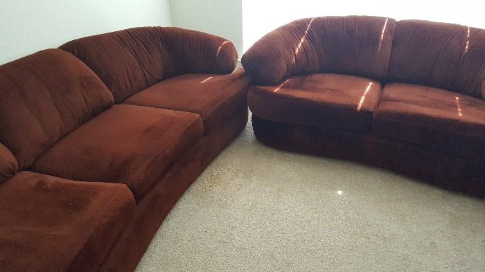 Sofa, Loveseat & Chair with matching ottoman