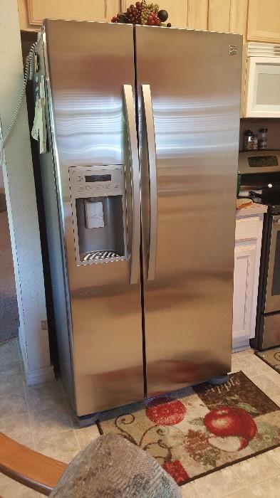 Kenmore stainless side by side