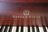 A19 #2 Story & Clark 4’6” 1940 Walnut baby Grand Piano *few knicks* #162566 Condition of 8