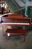 A19 #2 Story & Clark 4’6” 1940 Walnut baby Grand Piano *few knicks* #162566 Condition of 8