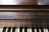 A19 #6 Andrew Kohler 1905 Spinet Piano Dark Finish 37” Most Keys Dead Condition of 5-6 #22469