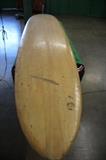 Attributed to be a Vintage Velzy and Jacobs Circa 1950's 9' "Pig Model" Balsa Wood Surfboard