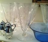 VINTAGE FOSTORIA CRYSTAL "MAYFLOWER" PATTERN 