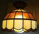 HANGING LEADED GLASS LIGHT 