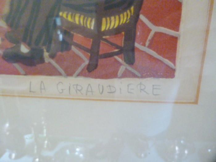 Signed La Giraudiere