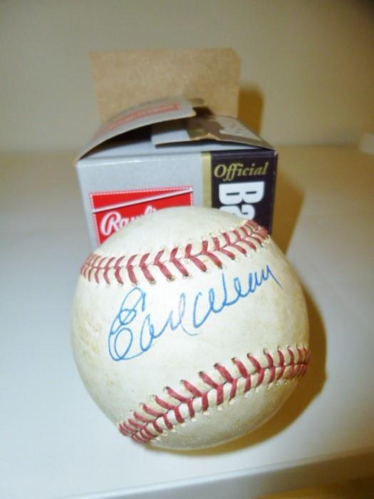 Signed Earl Weaver Orioles Baseball
