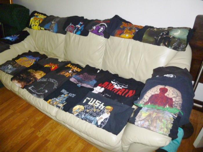 HUGE COLLECTION of Heavy Metal Rock Concert Tee Shirts