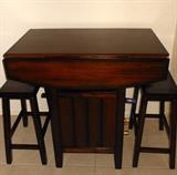 Very Nice Wooden Bar showing 2 of the 6 Bar Stools available