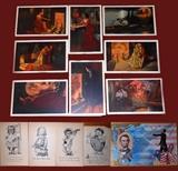 Vintage Firelight Fancies Postcards and Little Boy Postcards marked A. Suk?