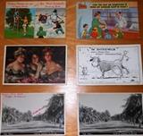 Cartoon Cow Postcard is signed Hal Empie, the Lovely Ladies are signed Philip Boileau and the bottom 2 postcards of an Early Punta Gorda, Florida