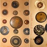 Very Large Old Coat Buttons, some quite HUGE