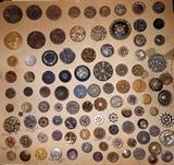 Small example of the tremendous amount of antique metal buttons available