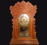 Waterbury Clock Co. Clock with key and Pendulum