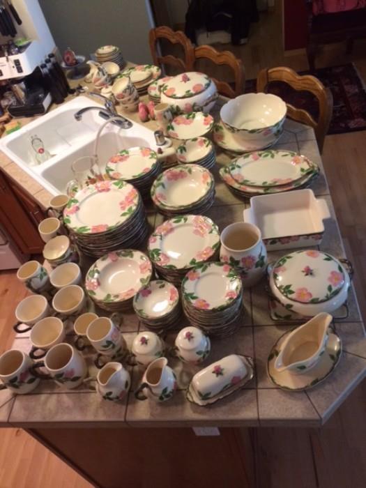 Franciscan rose dinnerware from the 70's