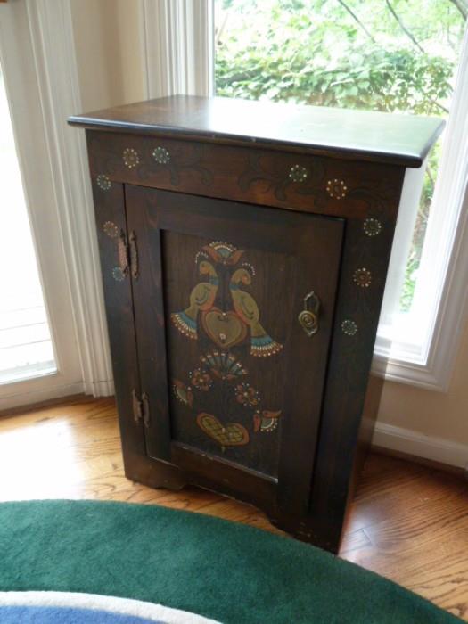 Painted peacock cupboard - $125