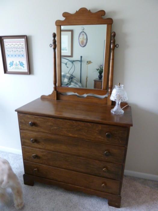 Small dresser with mirror - $125