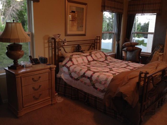 Bernhardt bedroom suite with iron frame